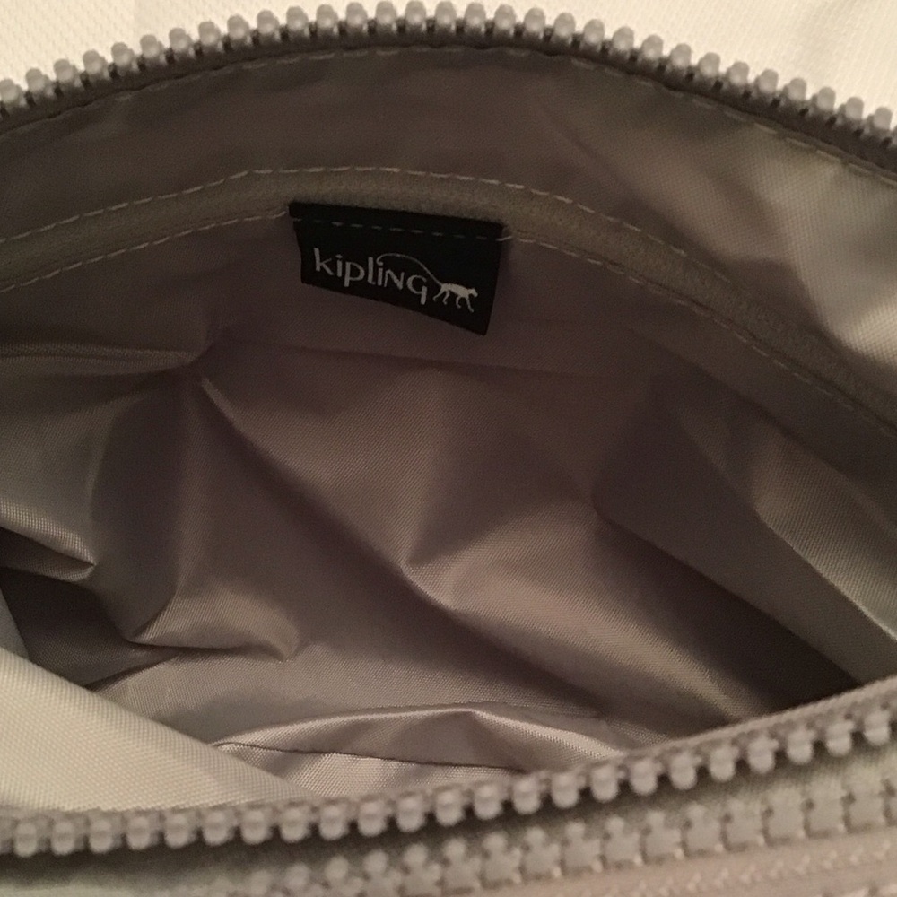 ✔️Kipling Light Gray Annabelle Crossbody Bag, NWT - Picture 11 of 15